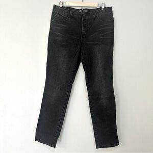 Levi’s Flatter & Flaunt Skinny Leg Black Denim Jeans Size 12